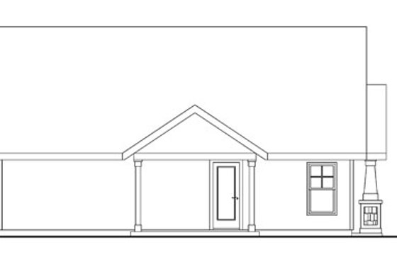 Exterior - Other Elevation for Craftsman House Plan #124-746 - 3 bed, 2 bath