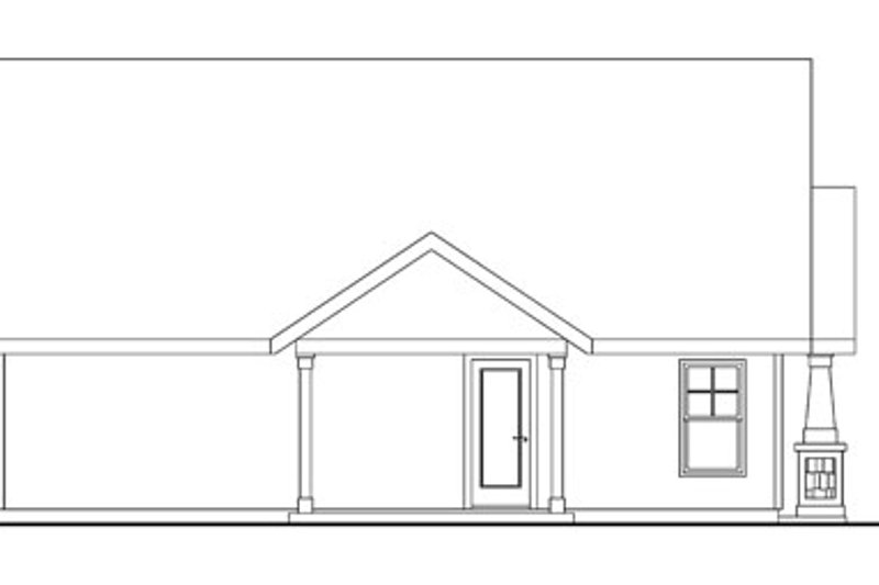 Home Plan - Exterior - Other Elevation for Craftsman House Plan #124-746 - 3 bed, 2 bath