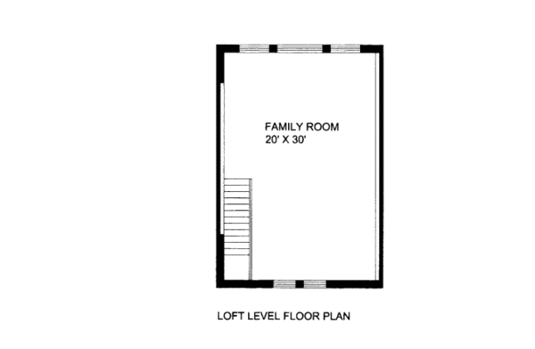 Bungalow Floor Plan - Upper Floor Plan #117-609