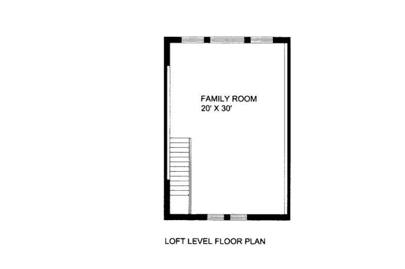 House Plan Design - Floor Plan - Upper Floor for Bungalow House Plan #117-609 - 2 bed, 2 bath