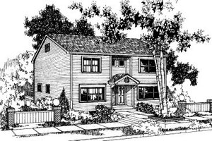 Traditional Exterior - Front Elevation Plan #303-425