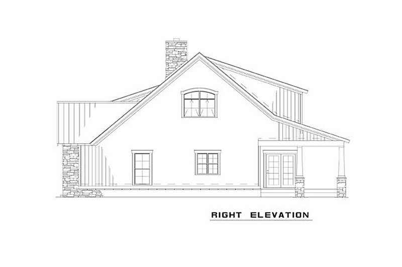 Home Plan - Exterior - Other Elevation 1 for Bungalow House Plan #17-2481 - 3 bed, 2 bath