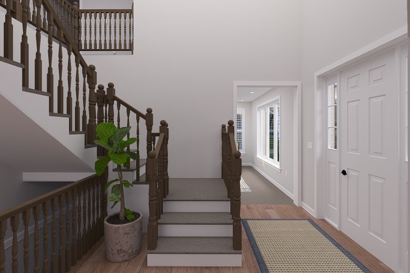 Dream House Plan - Interior - Entry 1 for Traditional House Plan #1060-344 - 4 bed, 2.5 bath