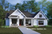 Ranch Style House Plan - 3 Beds 2 Baths 1578 Sq/Ft Plan #929-1094 Exterior 
