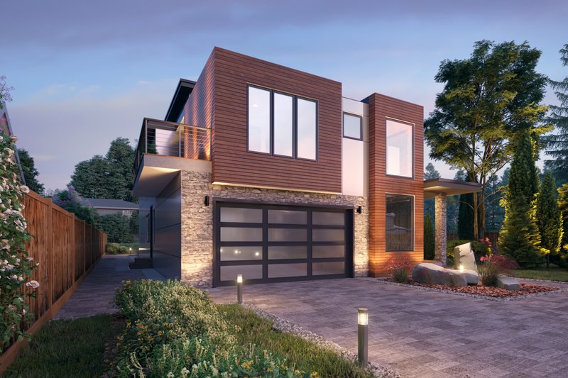 House Plan Design - Exterior - Other Elevation 2 for Contemporary House Plan #1066-113 - 5 bed, 4 bath