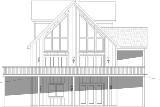 Exterior - Other Elevation 1 for Traditional House Plan #932-428 - 3 bed, 2 bath