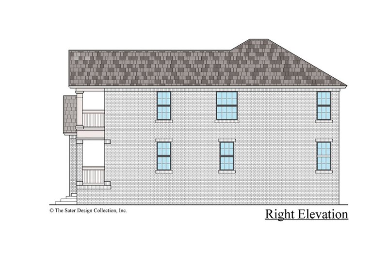 House Blueprint - Exterior - Other Elevation for Traditional House Plan #930-498 - 4 bed, 3 bath