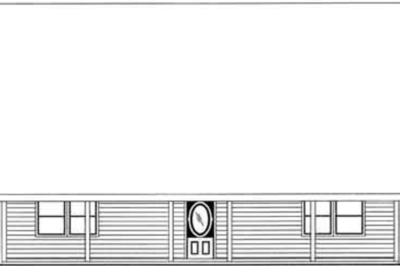 Home Plan - Exterior - Rear Elevation for Traditional House Plan #117-280 - 3 bed, 3.5 bath
