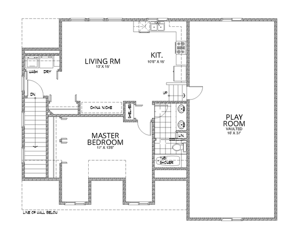 Craftsman Floor Plan - Upper Floor Plan #112-188