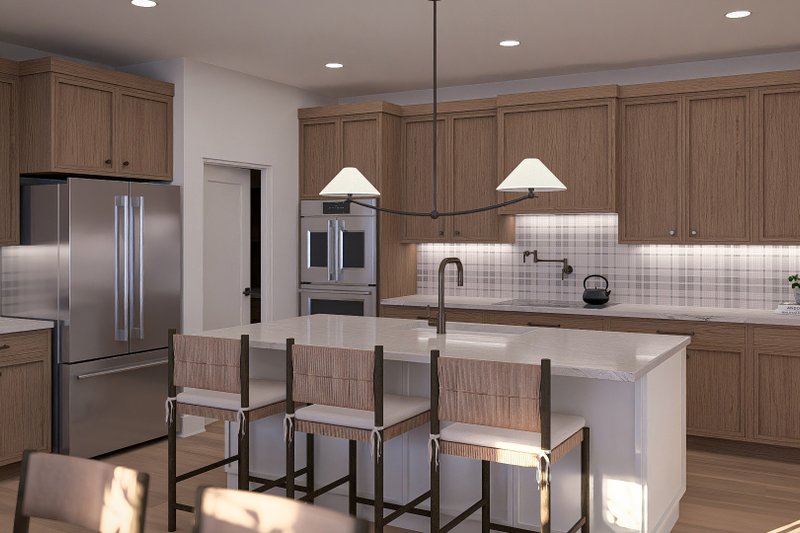 House Blueprint - Interior - Kitchen 1 for Farmhouse House Plan #455-805 - 3 bed, 2.5 bath