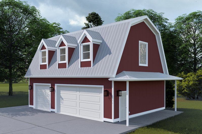 House Design - Exterior - Front Elevation 6 for Country House Plan #1060-228, 0 bath