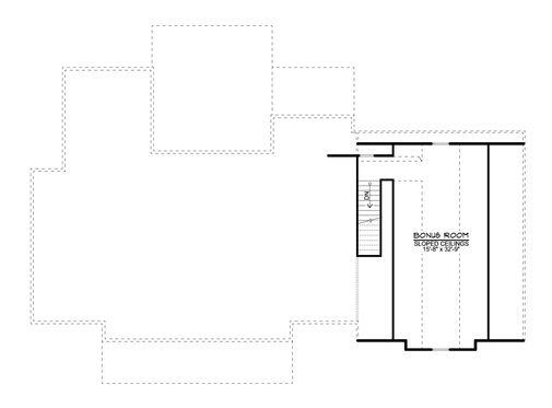 Floor Plan - Upper Floor for Farmhouse House Plan #1064-122 - 3 bed, 2.5 bath