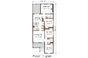 Cottage Style House Plan - 4 Beds 2 Baths 1117 Sq/Ft Plan #79-144 
