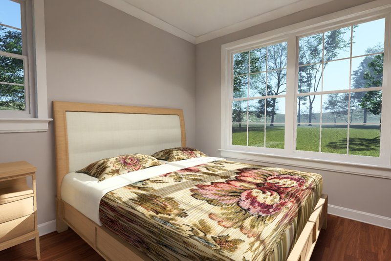 Architectural House Design - Interior - Master Bedroom for Cottage House Plan #513-2471 - 2 bed, 2 bath