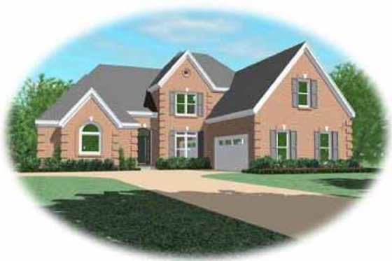 Exterior - Front Elevation for Traditional House Plan #81-342 - 4 bed, 3.5 bath