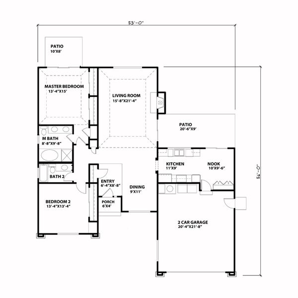 Floor Plan - Main Floor Plan #515-35
