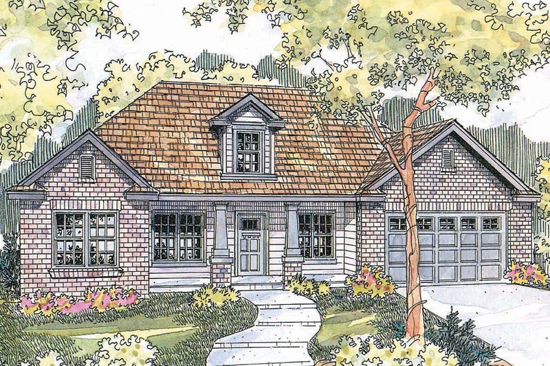 House Blueprint - Exterior - Front Elevation Plan #124-561