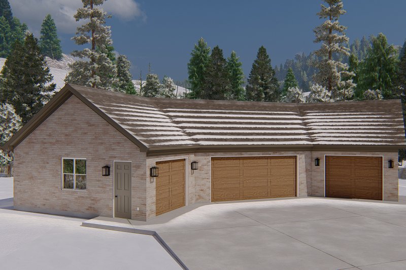 Home Plan - Exterior - Front Elevation 4 for European House Plan #1060-167, 0 bath