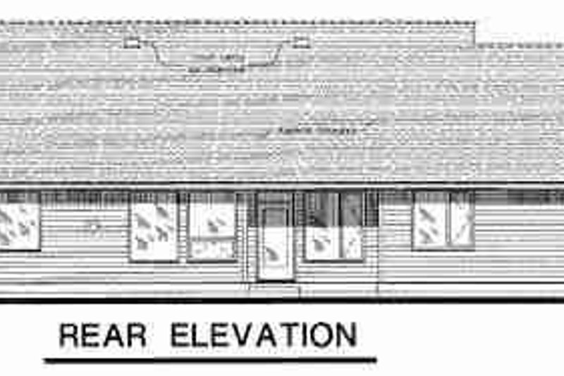 Dream House Plan - Exterior - Rear Elevation for Ranch House Plan #18-4529 - 3 bed, 3 bath