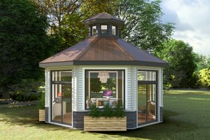 Exterior - Front Elevation 3 for Craftsman House Plan #1060-205, 0 bath