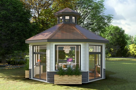 Exterior - Front Elevation 3 for Craftsman House Plan #1060-205, 0 bath