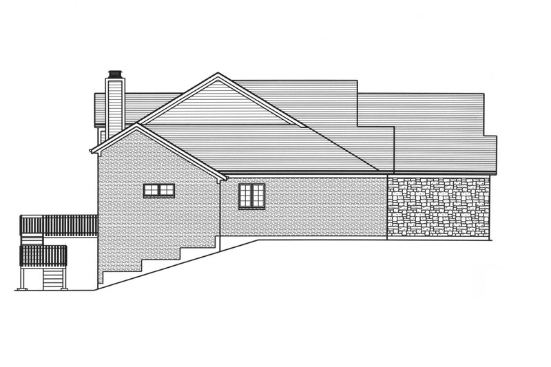 Dream House Plan - Exterior - Other Elevation 1 for Craftsman House Plan #46-904 - 4 bed, 2 bath
