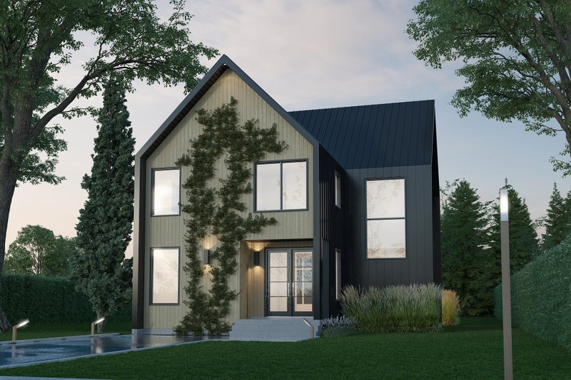 House Blueprint - Modern Exterior - Front Elevation Plan #23-2799
