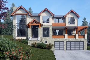 Contemporary Exterior - Front Elevation Plan #1066-36