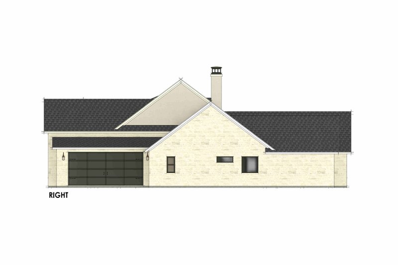 House Blueprint - Exterior - Other Elevation 1 for Country House Plan #1096-69 - 4 bed, 3 bath