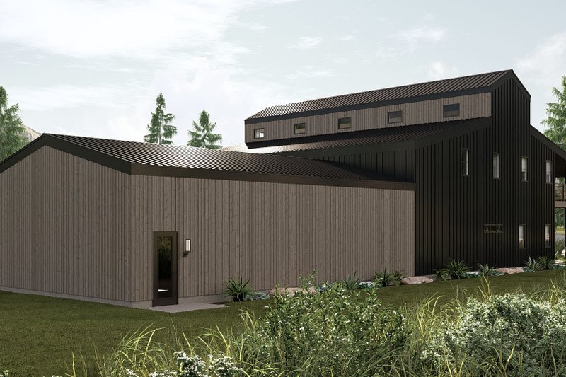 Architectural House Design - Exterior - Other Elevation 1 for Barndominium House Plan #455-380 - 3 bed, 3.5 bath