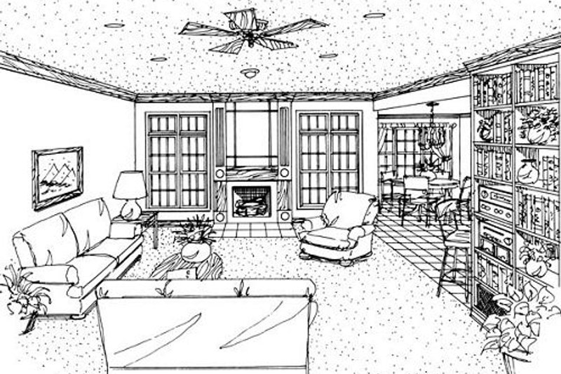 Dream House Plan - Exterior - Other Elevation 2 for European House Plan #410-138 - 3 bed, 2 bath