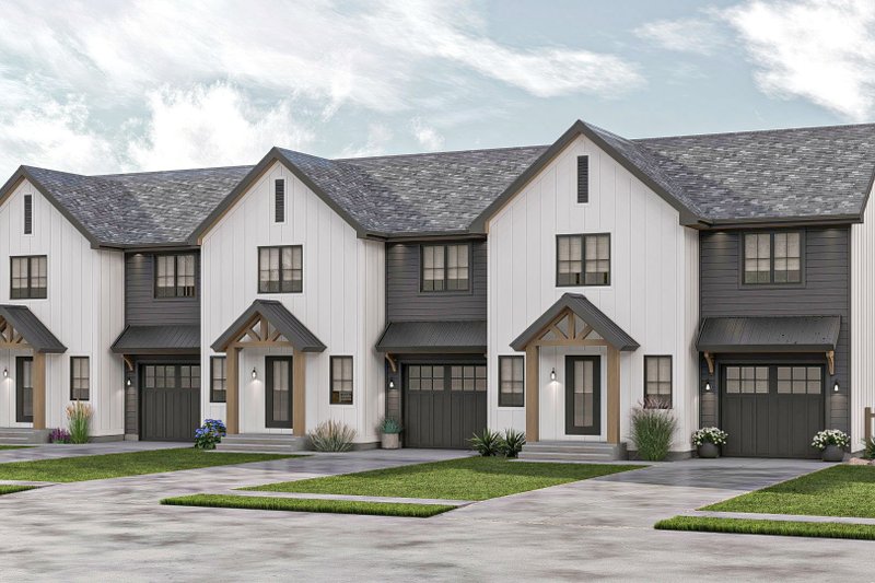 House Plan Design - Modern Exterior - Front Elevation Plan #455-439