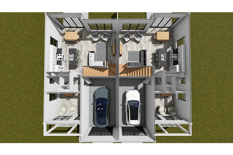 Home Plan - Floor Plan - Main Floor 1 for Cottage House Plan #513-2331 - 3 bed, 2.5 bath