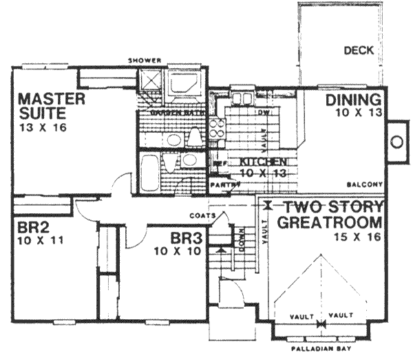 Contemporary Floor Plan - Main Floor Plan #30-189
