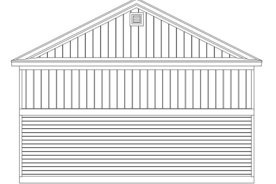Exterior - Rear Elevation for Country House Plan #932-74, 0 bath