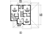Traditional Style House Plan - 4 Beds 3 Baths 2676 Sq/Ft Plan #25-4403 