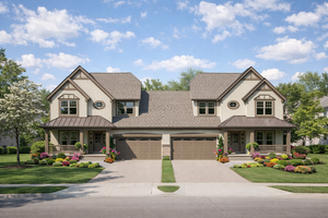 Cottage Exterior - Front Elevation Plan #20-1267