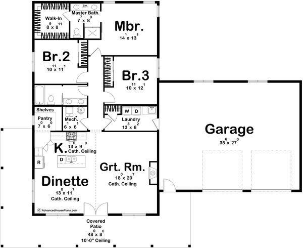 Dream House Plan - Barndominium Floor Plan - Main Floor Plan #455-592