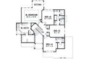 European Style House Plan - 4 Beds 3.5 Baths 3249 Sq/Ft Plan #67-576 