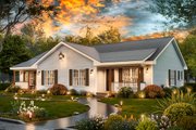 Traditional Style House Plan - 4 Beds 4 Baths 2071 Sq/Ft Plan #54-607 