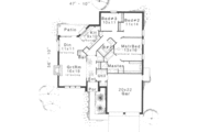 European Style House Plan - 3 Beds 2 Baths 1582 Sq/Ft Plan #310-289 