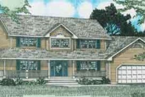 Country Exterior - Front Elevation Plan #126-132