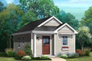 Cottage Exterior - Front Elevation Plan #22-609