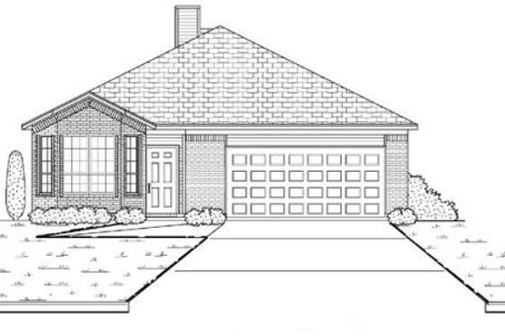 Exterior - Other Elevation for Traditional House Plan #84-301 - 3 bed, 2 bath