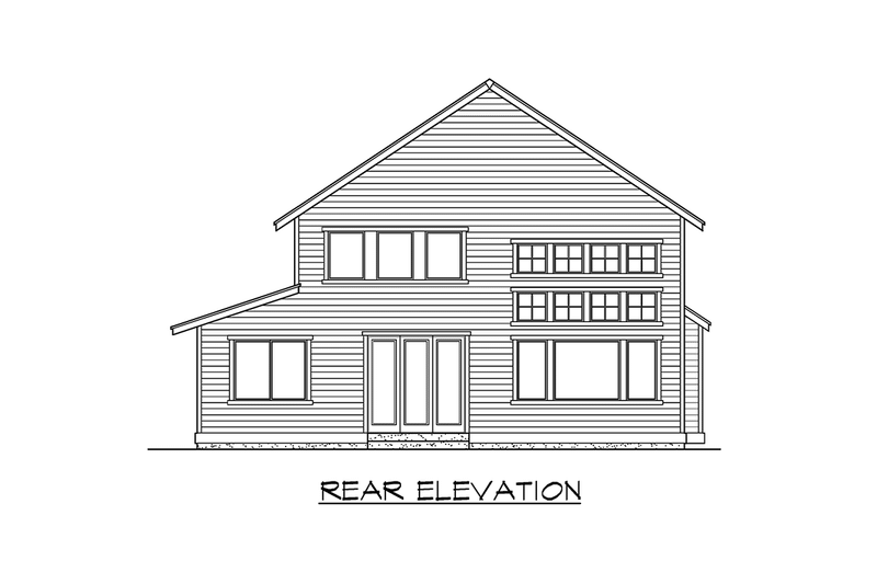 House Blueprint - Exterior - Other Elevation 2 for Traditional House Plan #132-112 - 3 bed, 2.5 bath