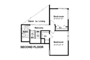 Contemporary Style House Plan - 3 Beds 2 Baths 1338 Sq/Ft Plan #312-838 