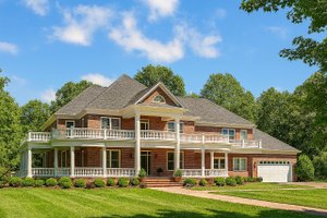 Dream House Plan - Exterior - Front Elevation for Southern House Plan #17-3092 - 6 bed, 5 bath