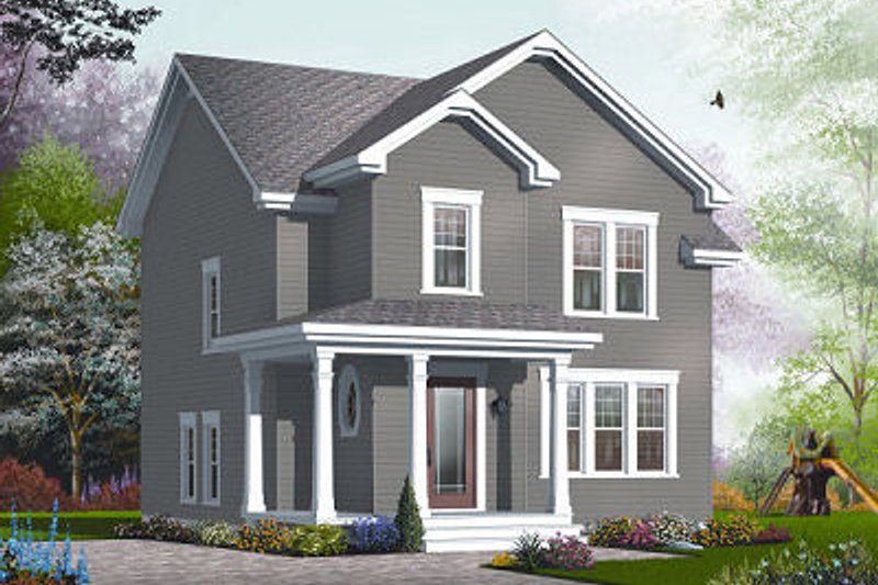 House Design - Traditional Exterior - Front Elevation Plan #23-740