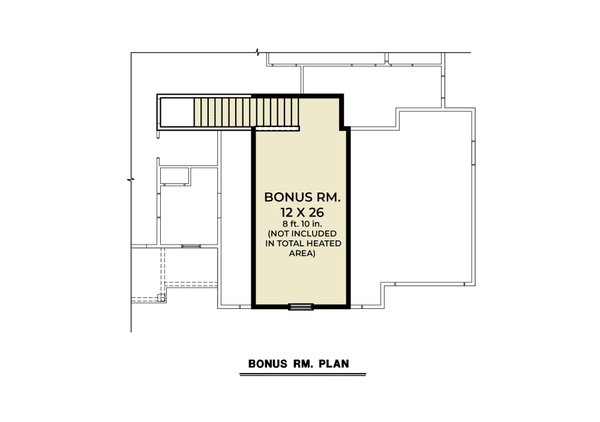 House Blueprint - Ranch Floor Plan - Upper Floor Plan #1070-154