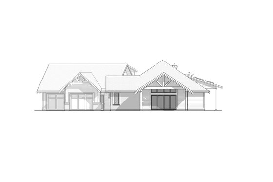 Exterior - Other Elevation for Ranch House Plan #1086-19 - 3 bed, 2 bath
